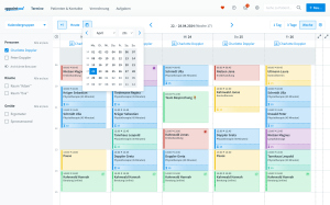 Terminkalender von appointmed mit Wochenansicht